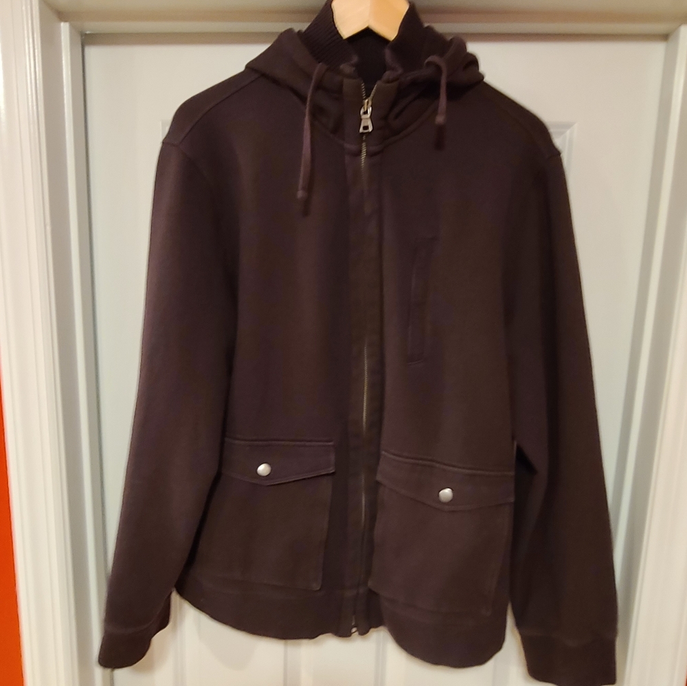 Banana Republic brown xl zipped hoodie.